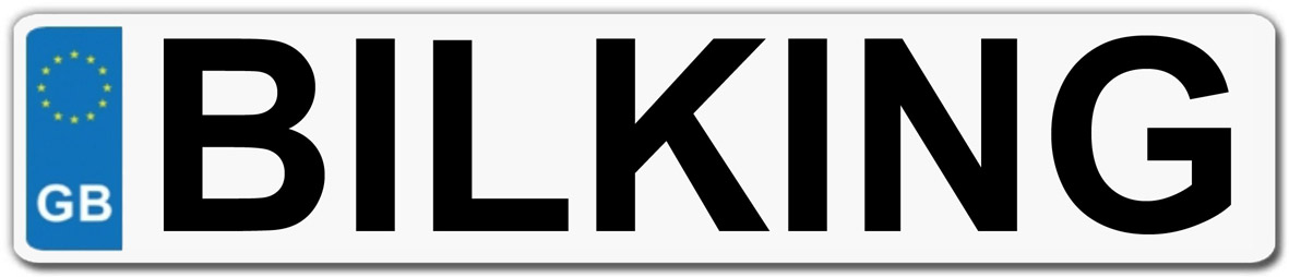 Bilking number plate