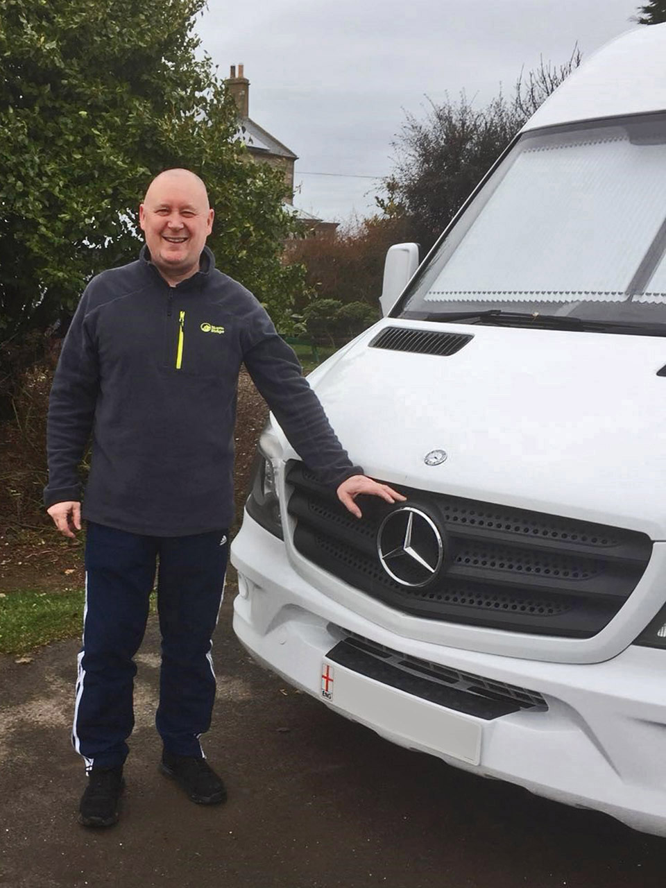 Steve with his Mercedes Sprinter