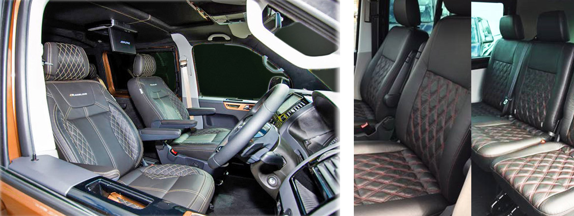 VW Transporter Raceline leather interior